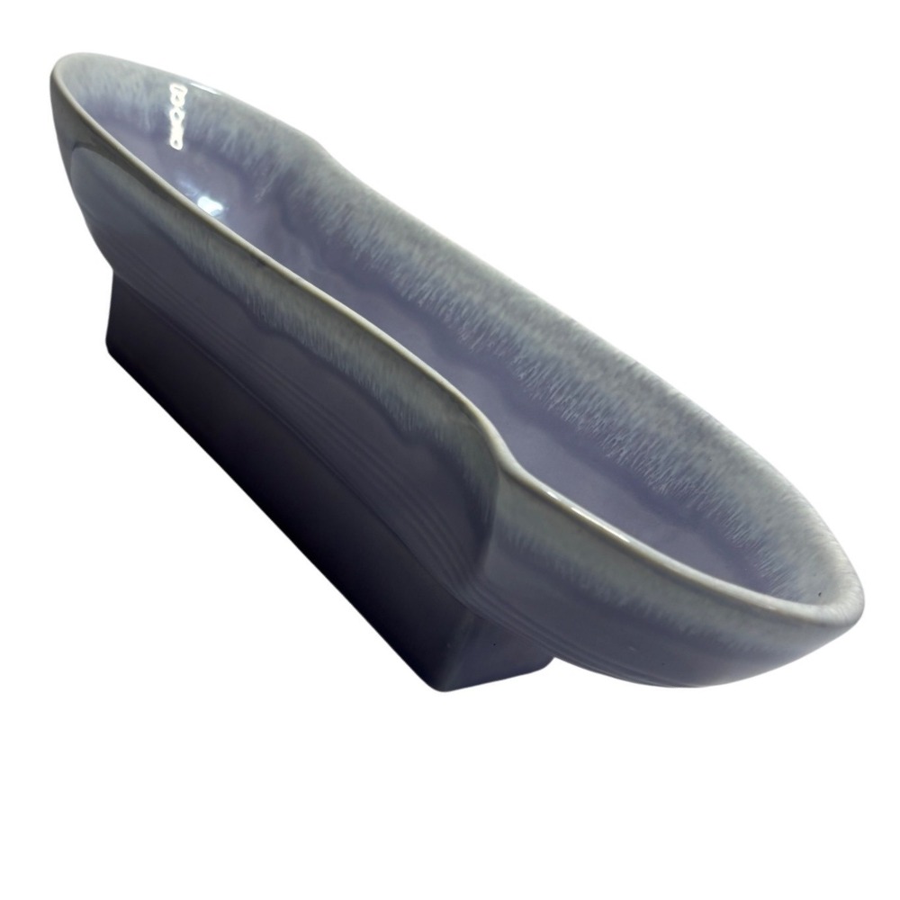 Mid Century Modern Lavender Amoeba Console Bowl Ceramic Planter G03 USA Vintage